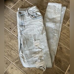 Levi's 721 High Rise Ripped Skinny Jeans